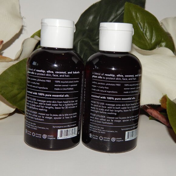 By Rosie Jane Calm Body & Wake Body - Body & Bath Oil 4oz ea - Sealed - Picture 2 of 2